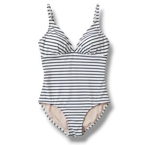 Kona Sol Women’s Striped One-Piece Swimsuit – Size Large (NWOT)
